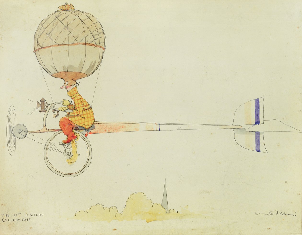 Cykloplán 21. století od William Heath Robinson