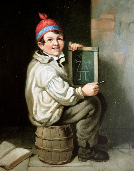 Školák (olej na plátně) od William Hemsley
