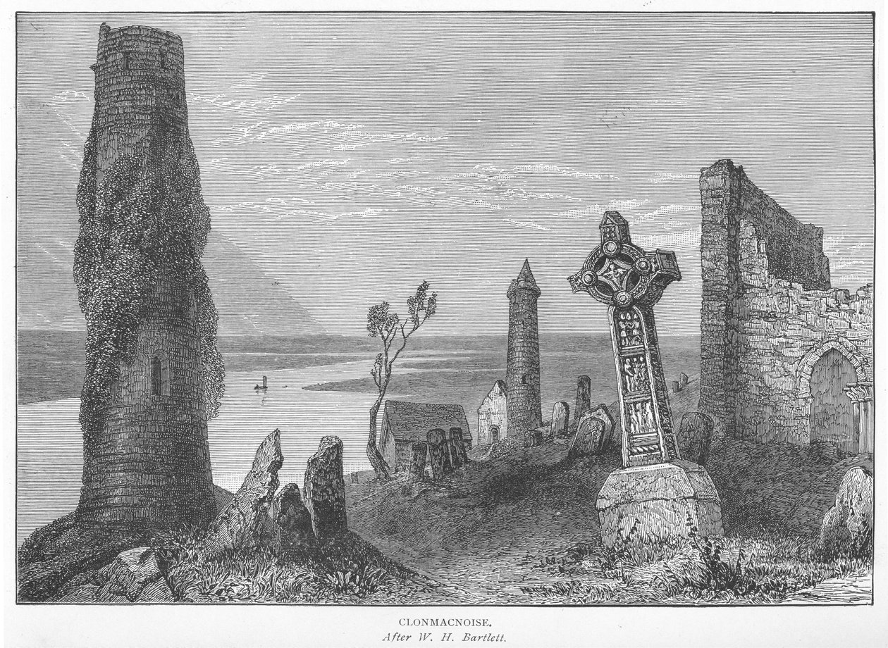 Clonmacnoise od William Henry Bartlett