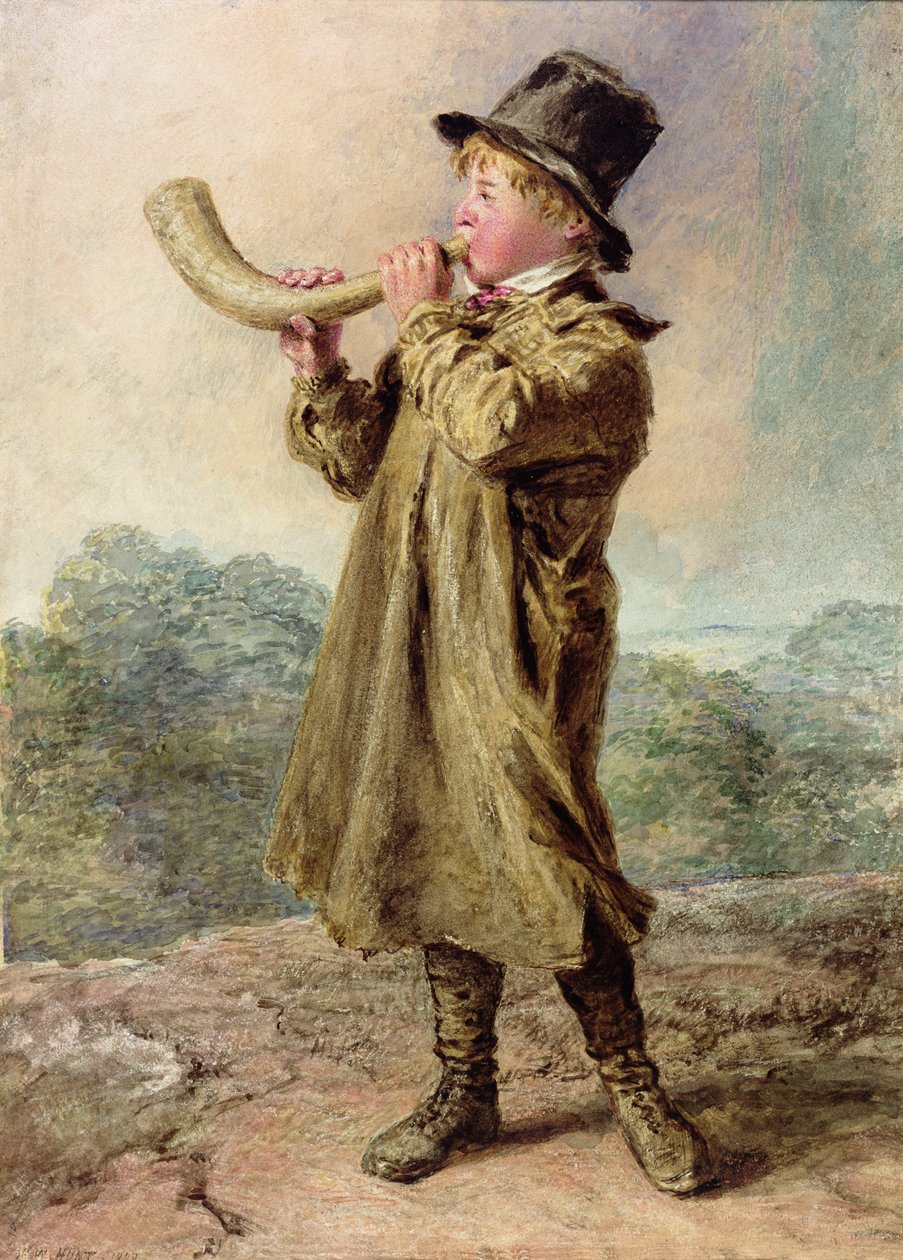 Kráva chlapec od William Henry Hunt