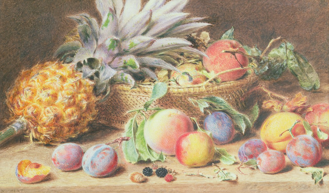 Zátiší s ovocem od William Henry Hunt