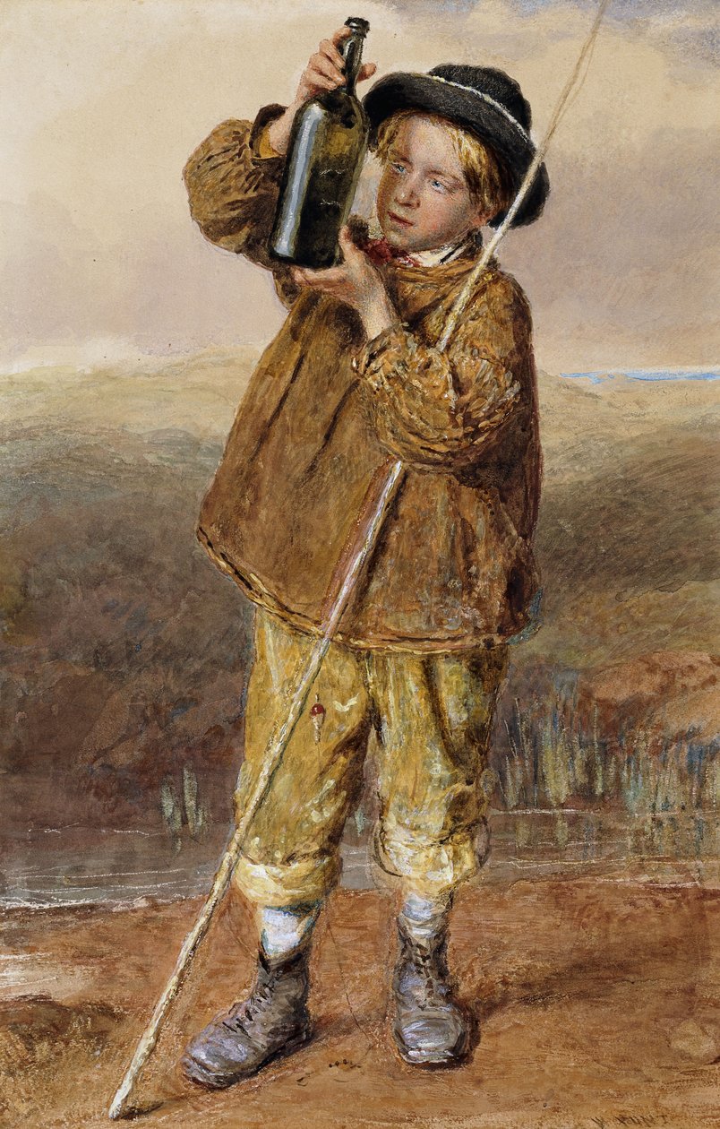 Mladý rybář, od William Henry Hunt