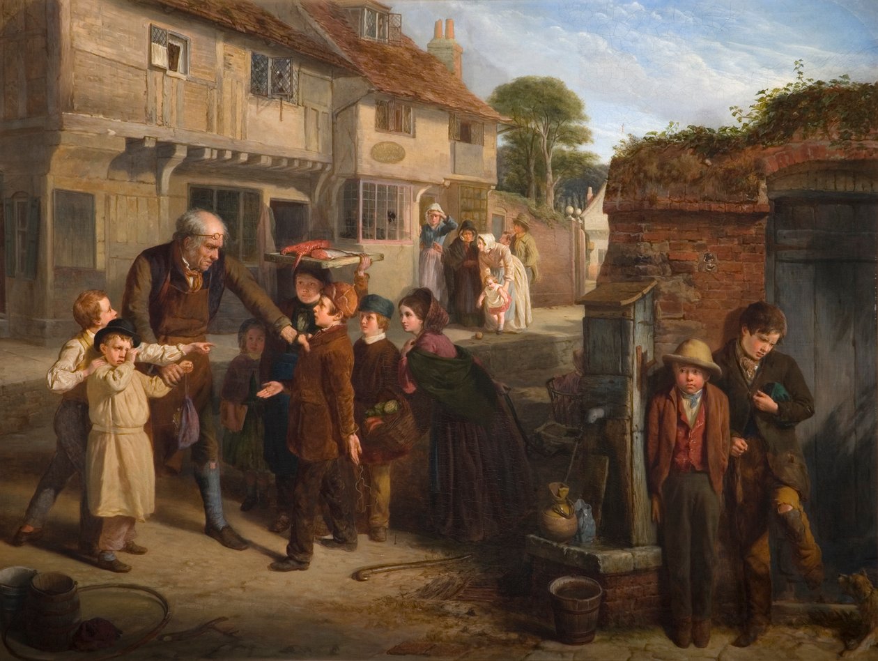 Rozbité okno, 1855 od William Henry Knight