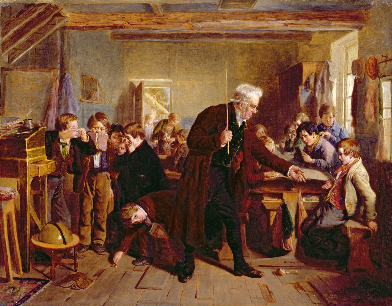 Vesnická škola, 1857 od William Henry Knight