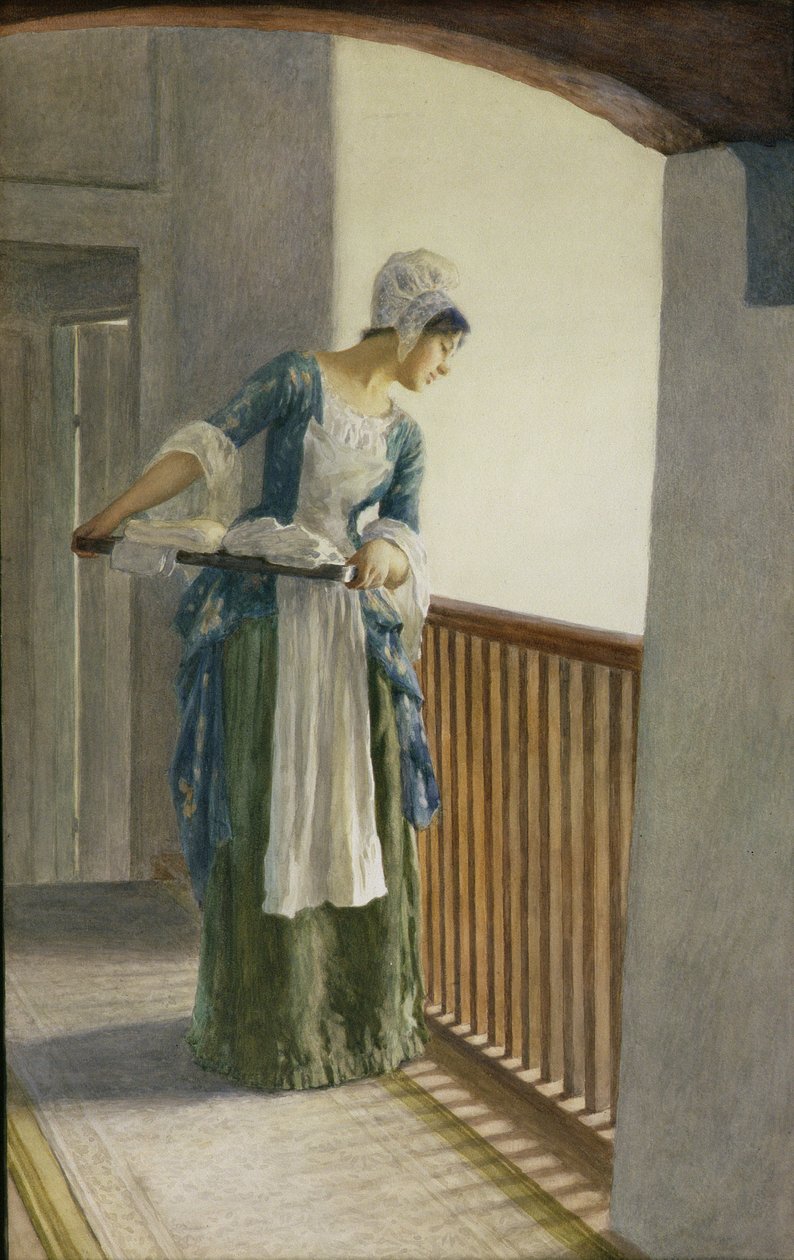 The Laundry Maid, kolem roku 1920 od William Henry Margetson