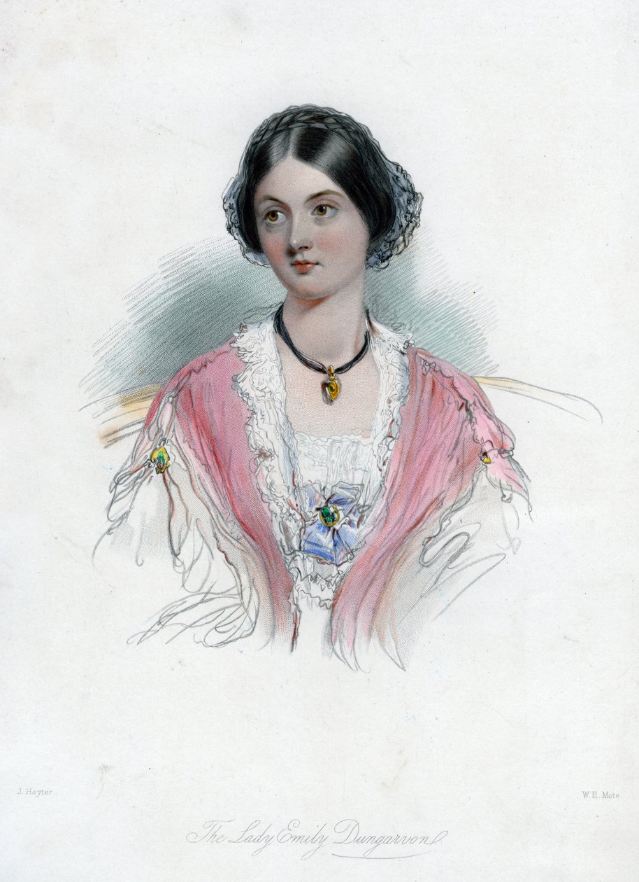 Lady Emily Dungarvon, 19. století. od William Henry Mote