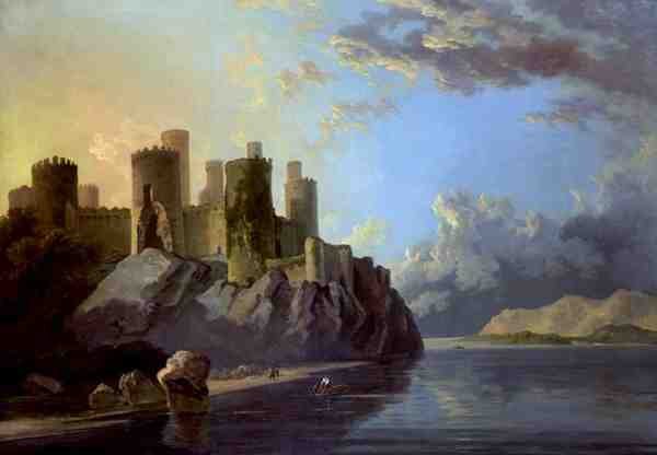 Conway Castle (olej na plátně) od William Hodges