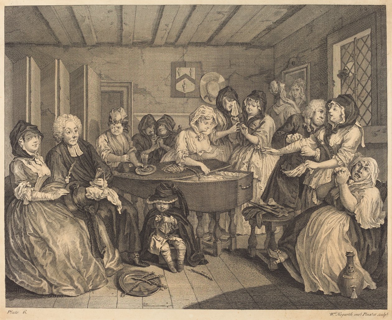 Nevěstin pokrok: pl.6 od William Hogarth