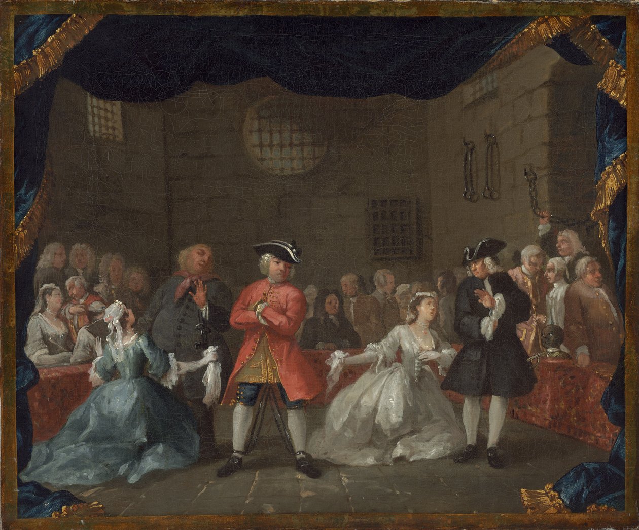 Scéna z Žebrácké opery od William Hogarth