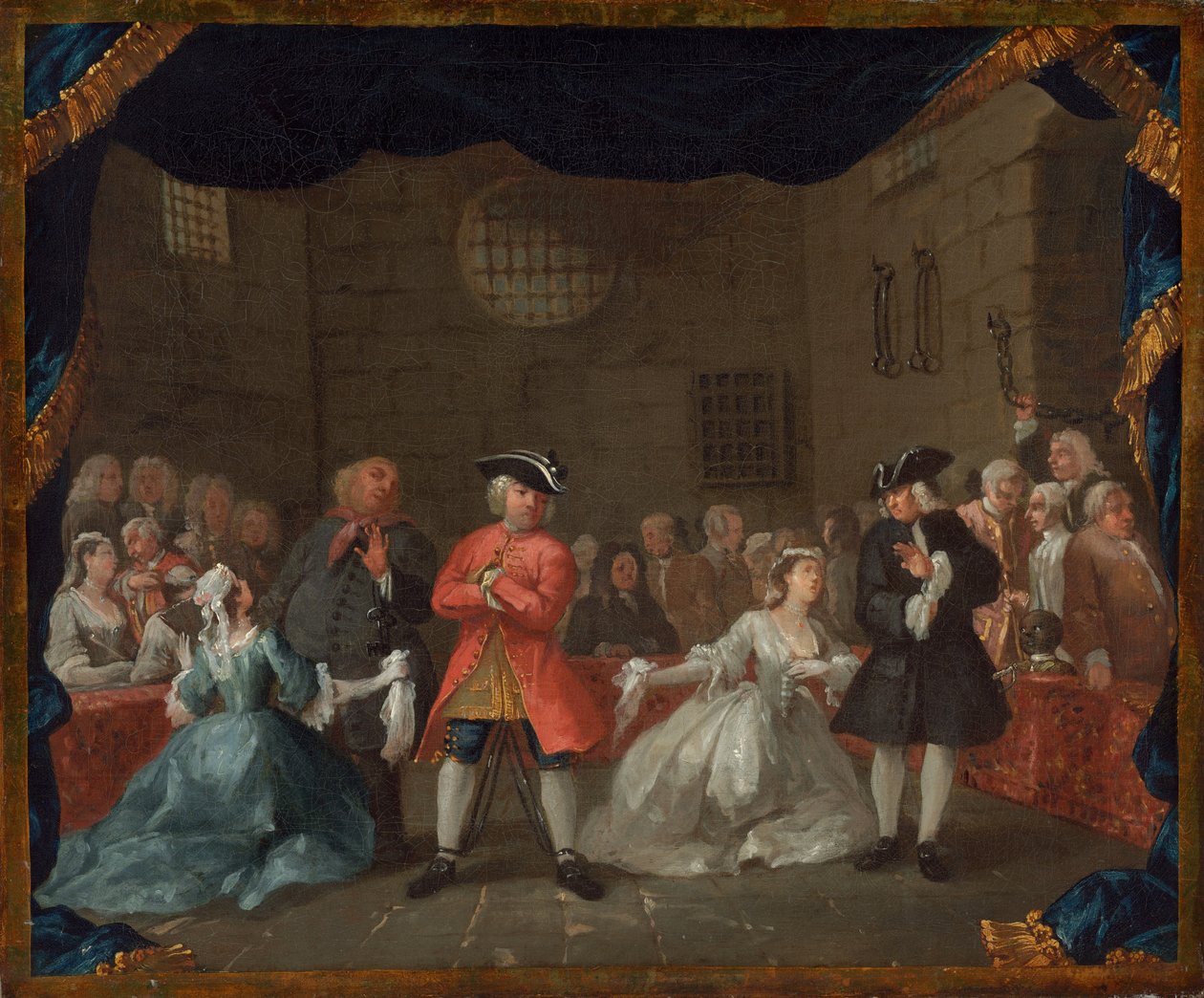 Scéna z Žebrácké opery, 17281729. od William Hogarth