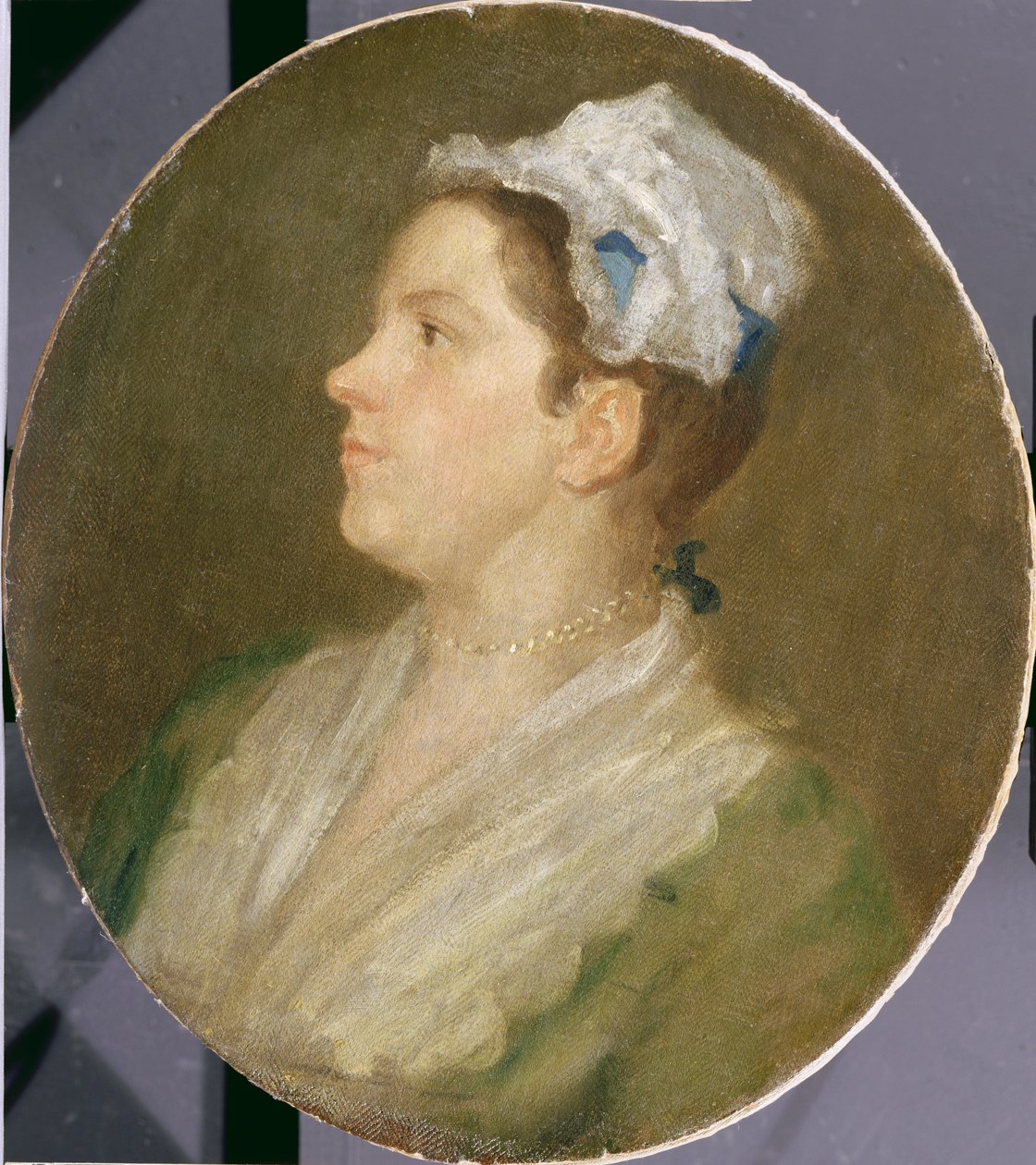 Anne Hogarth (1701-71), kolem 1740 (předkonzervace) (viz 174878) od William Hogarth