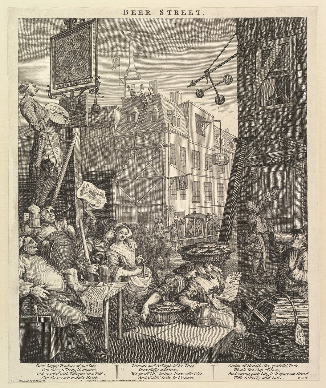 Beer Street, 4. února 1751. od William Hogarth