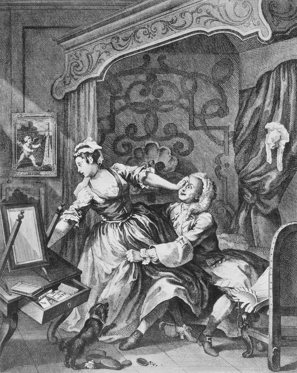 Dříve, 1736 od William Hogarth