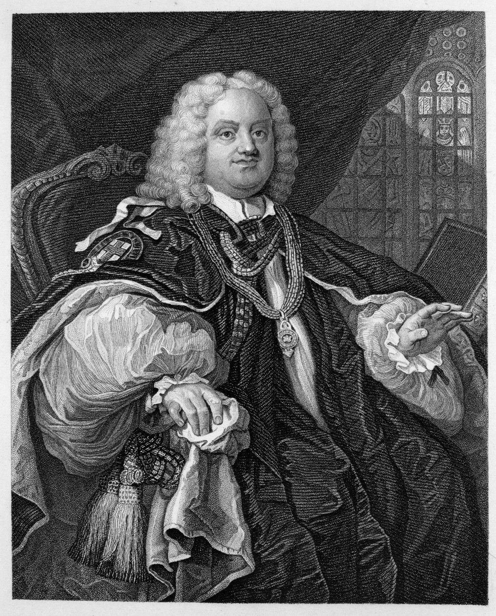 biskup Hoadly od William Hogarth