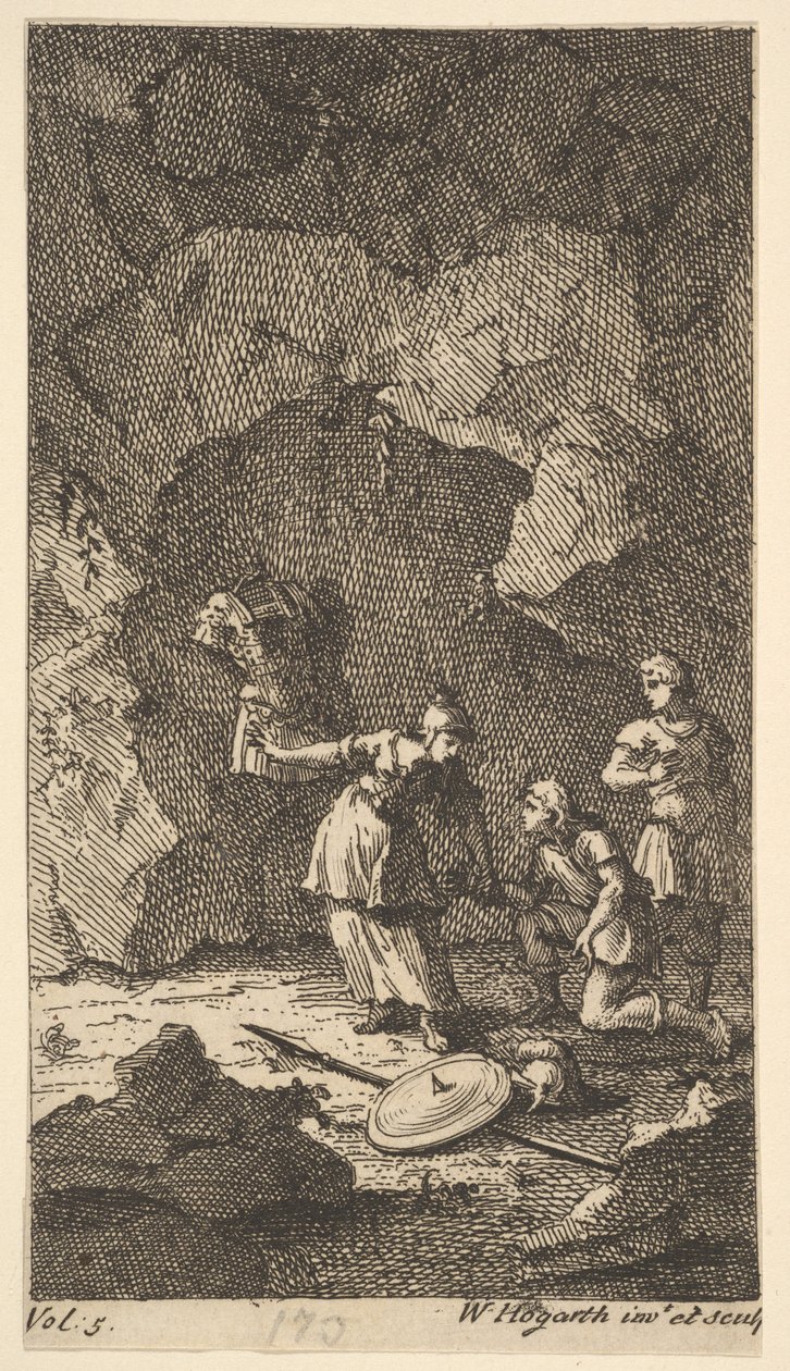Cassandra, Frontispiece, sv. 5, 1725. od William Hogarth