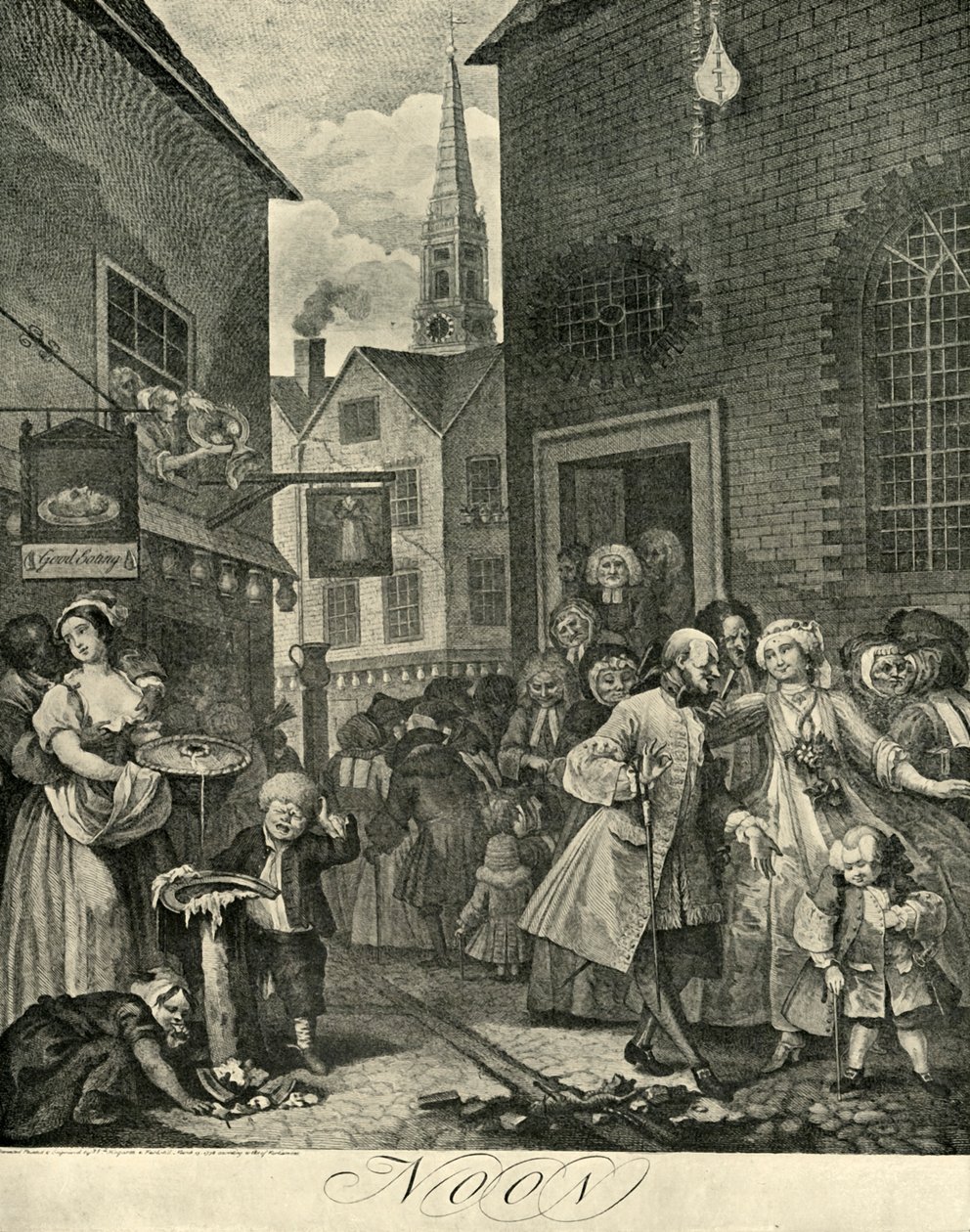 Covent Garden v poledne, 1738, 1925. od William Hogarth