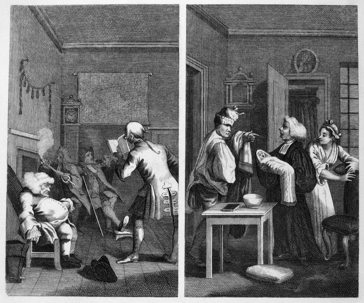 Frontispis Tristramu Shandymu od William Hogarth