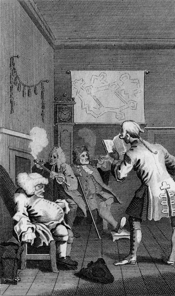Frontispis k Tristramu Shandymu od Williama Hogartha od William Hogarth