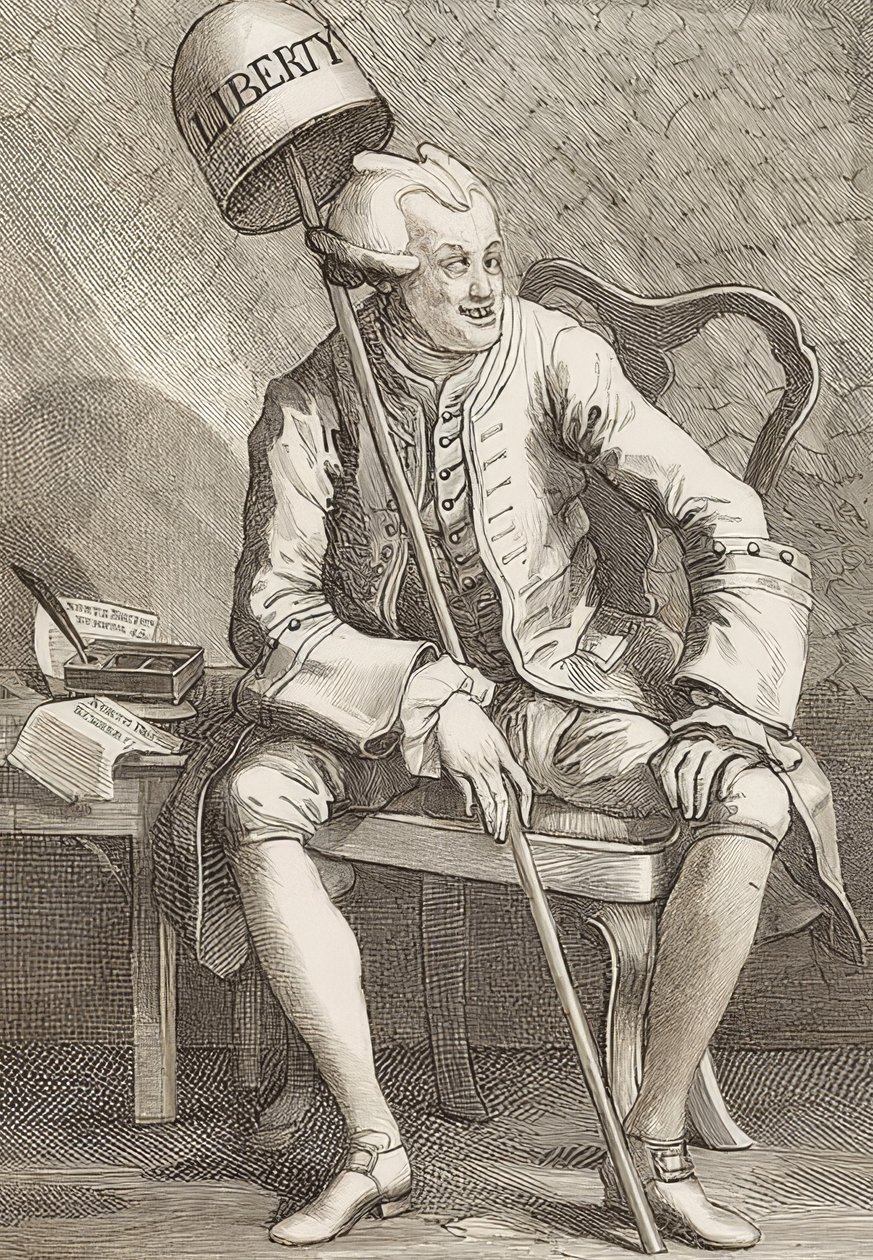 John Wilkes Esq. 1763 od William Hogarth