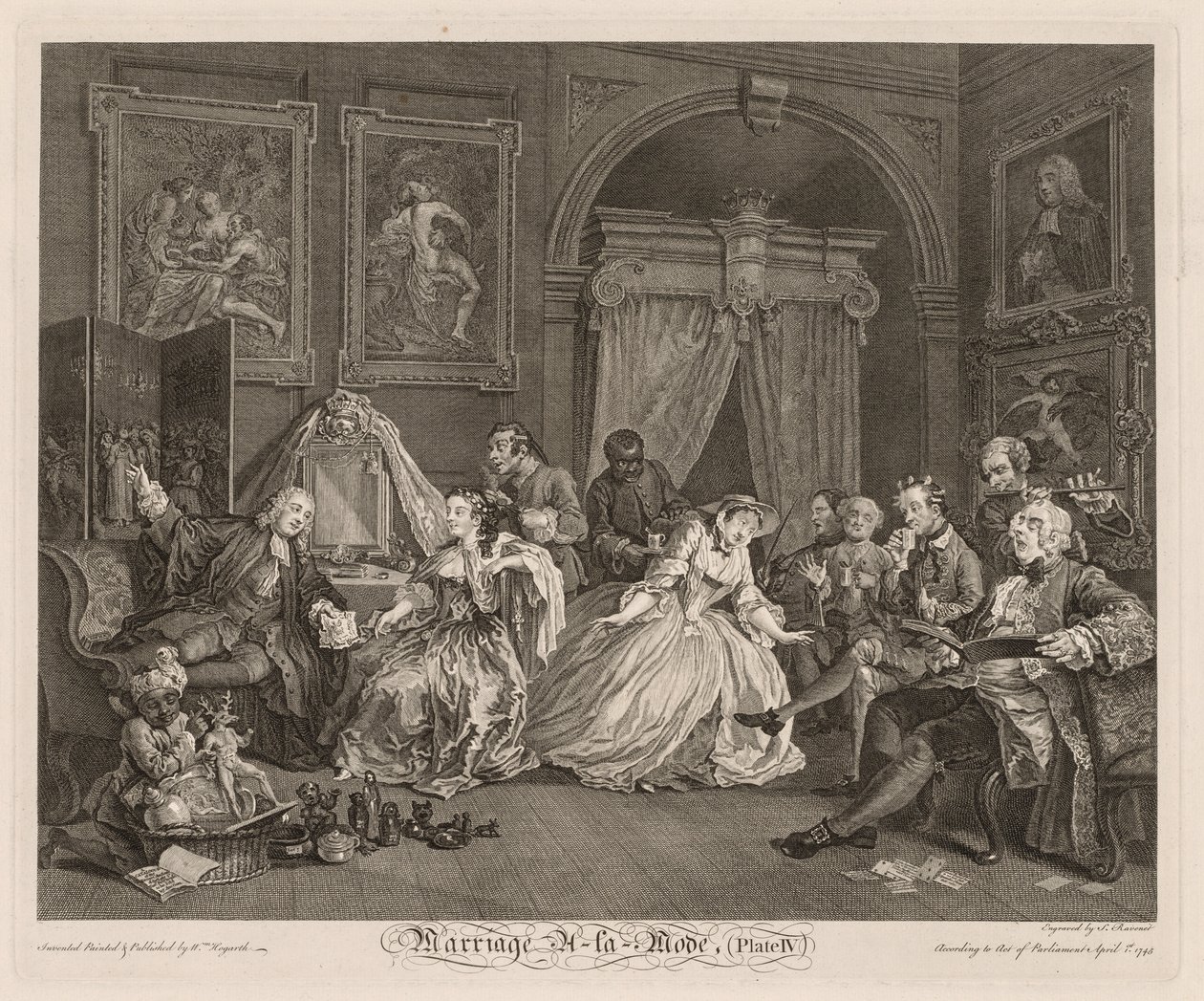 Marriage à la Mode: Toaletní scéna, 1745. od William Hogarth