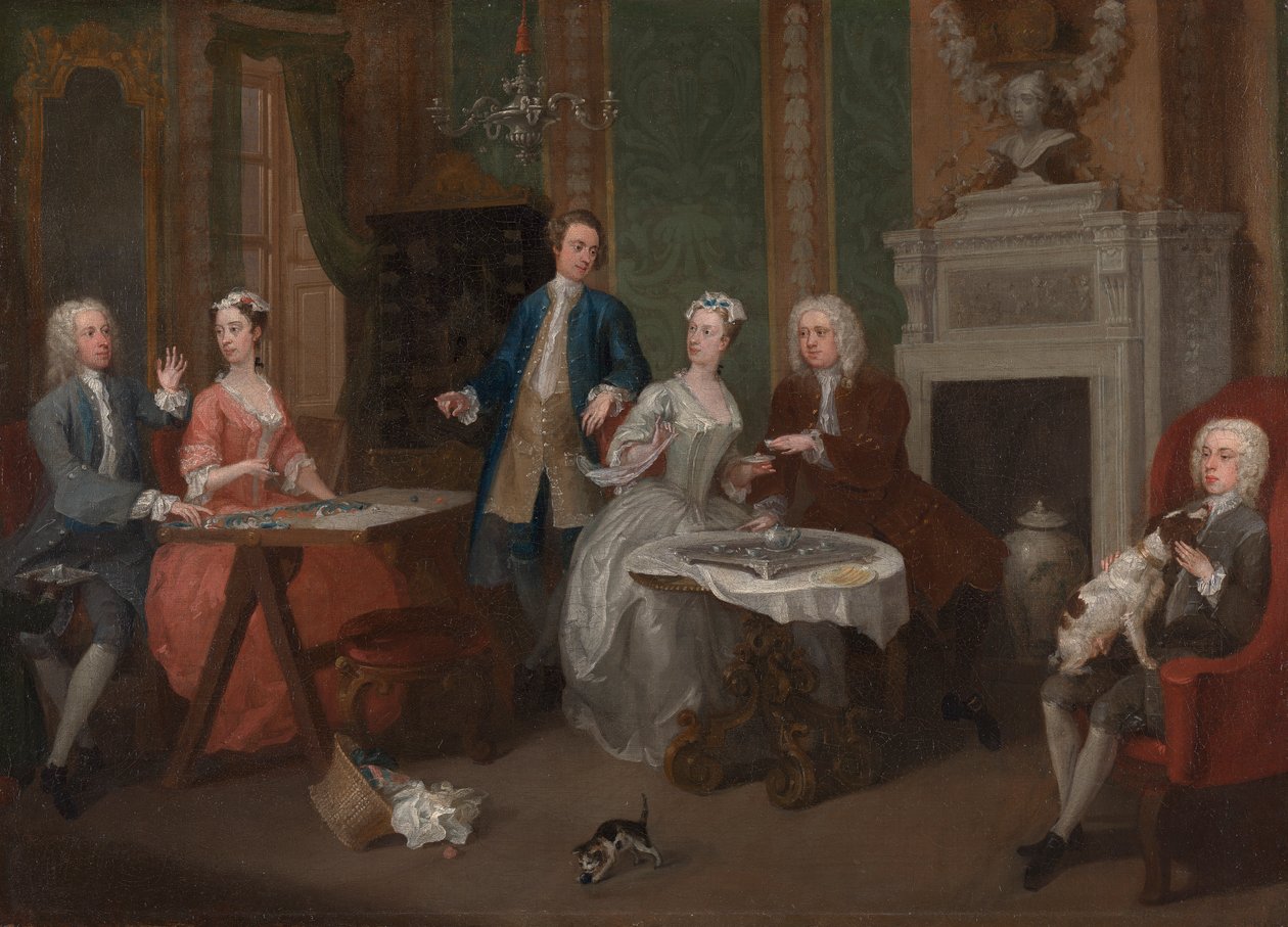 Portrét rodiny od William Hogarth