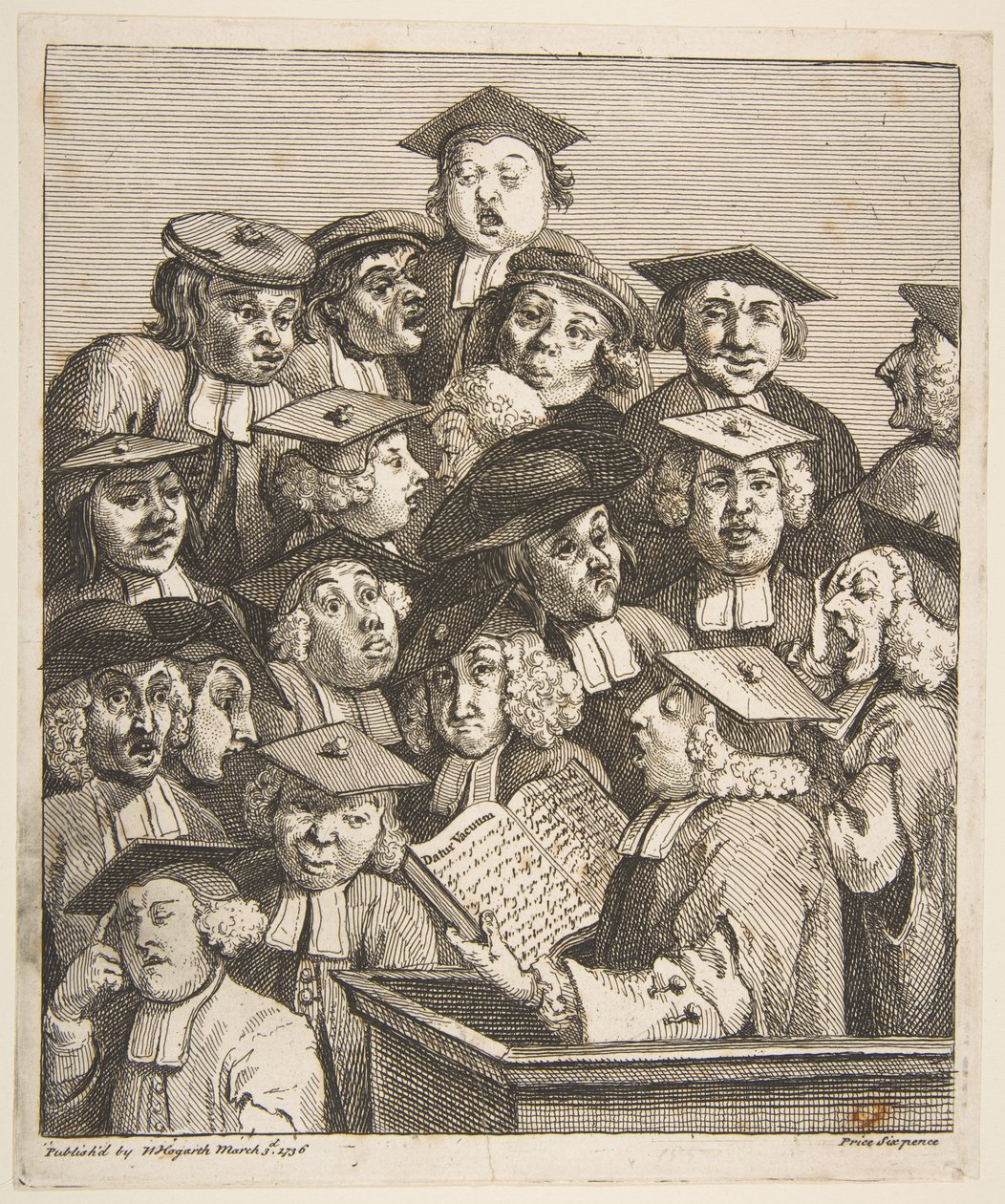 Učenci na přednášce, 3. března 1736. od William Hogarth