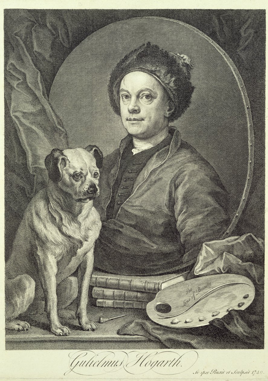 Autoportrét, 1749 od William Hogarth