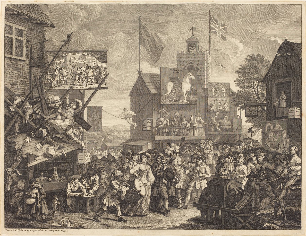 Southwarský veletrh od William Hogarth