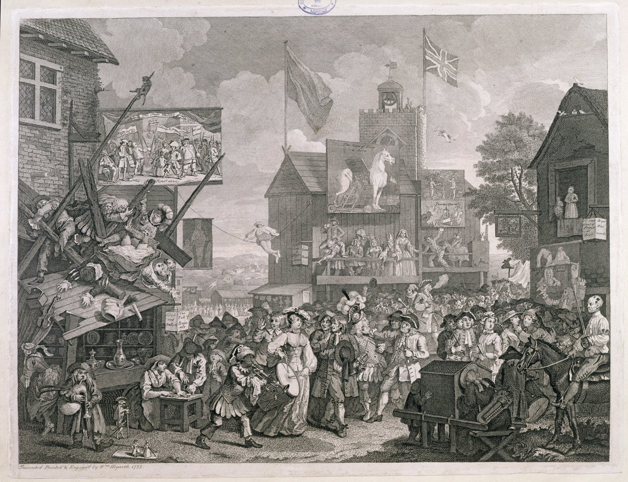 Southwarský veletrh od William Hogarth