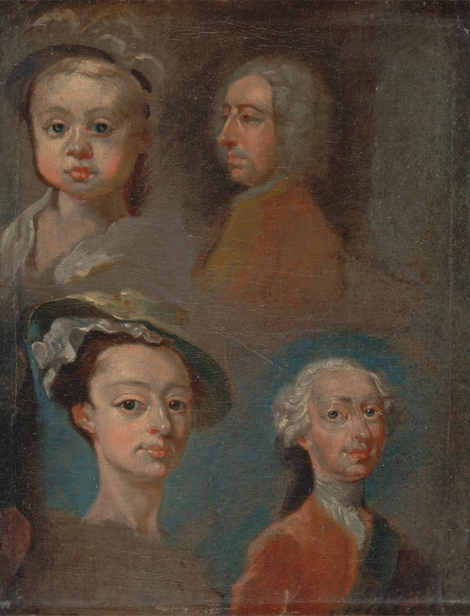 Studie vedoucích, ca. 1733. od William Hogarth