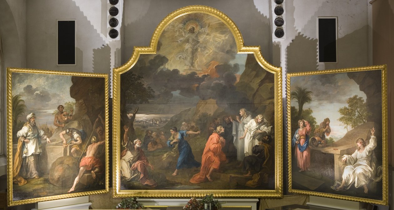 Oltářní obraz St Mary Redcliffe (triptych) od William Hogarth