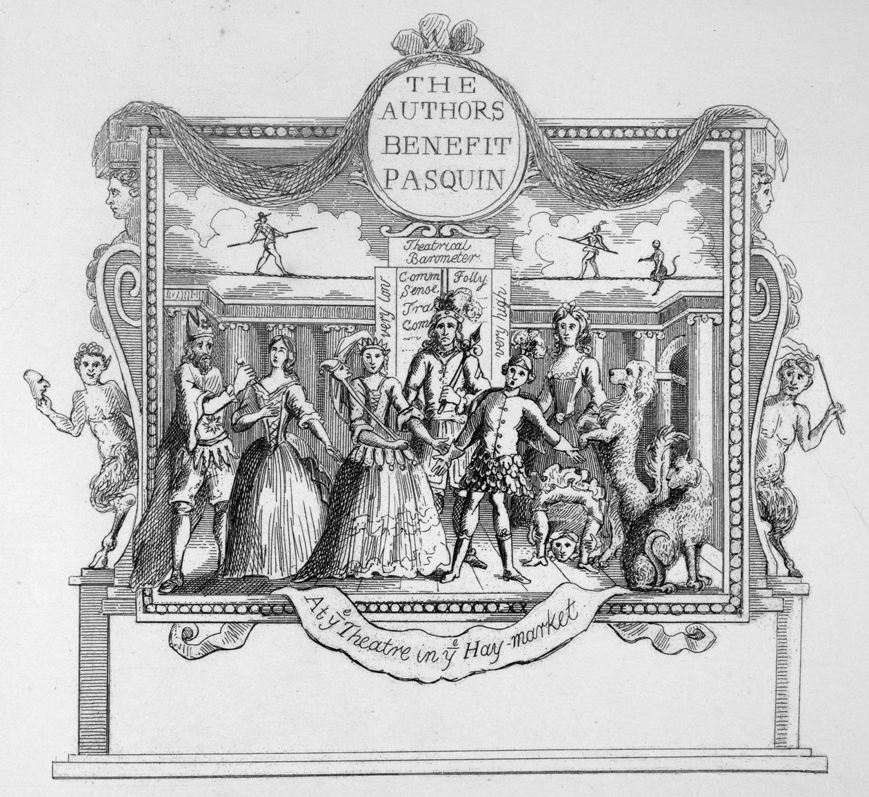 Autoři Pasquin od William Hogarth