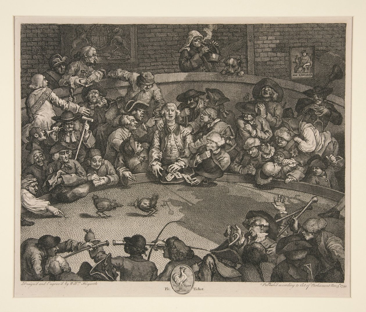 Kohoutí souboj od William Hogarth