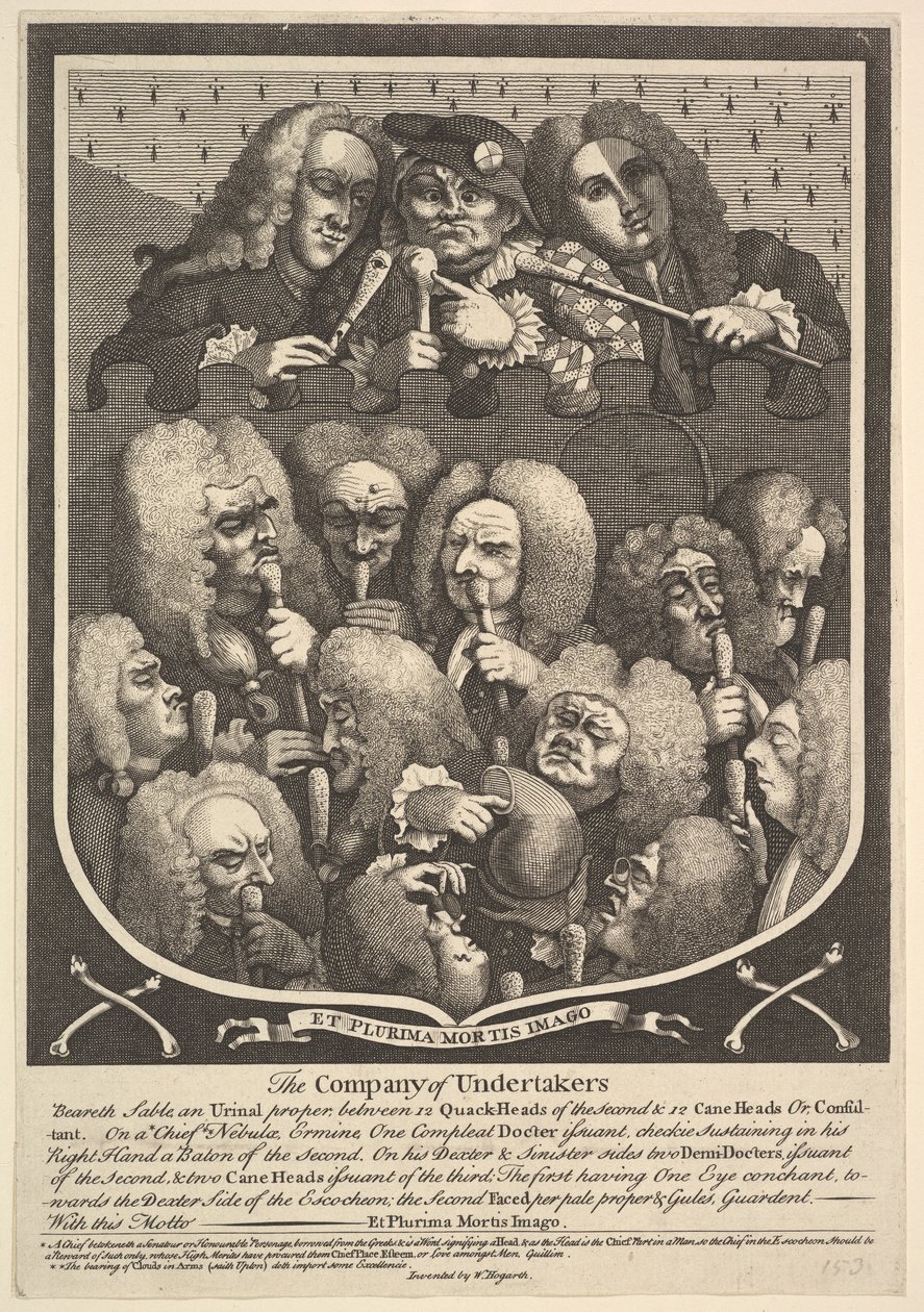 Společnost hrobníků, po roce 1736. od William Hogarth