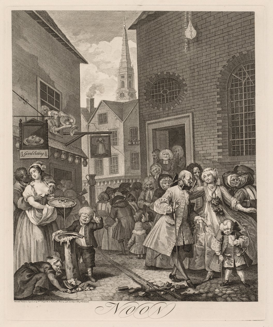 Čtyři časy dne: poledne, 1738. od William Hogarth