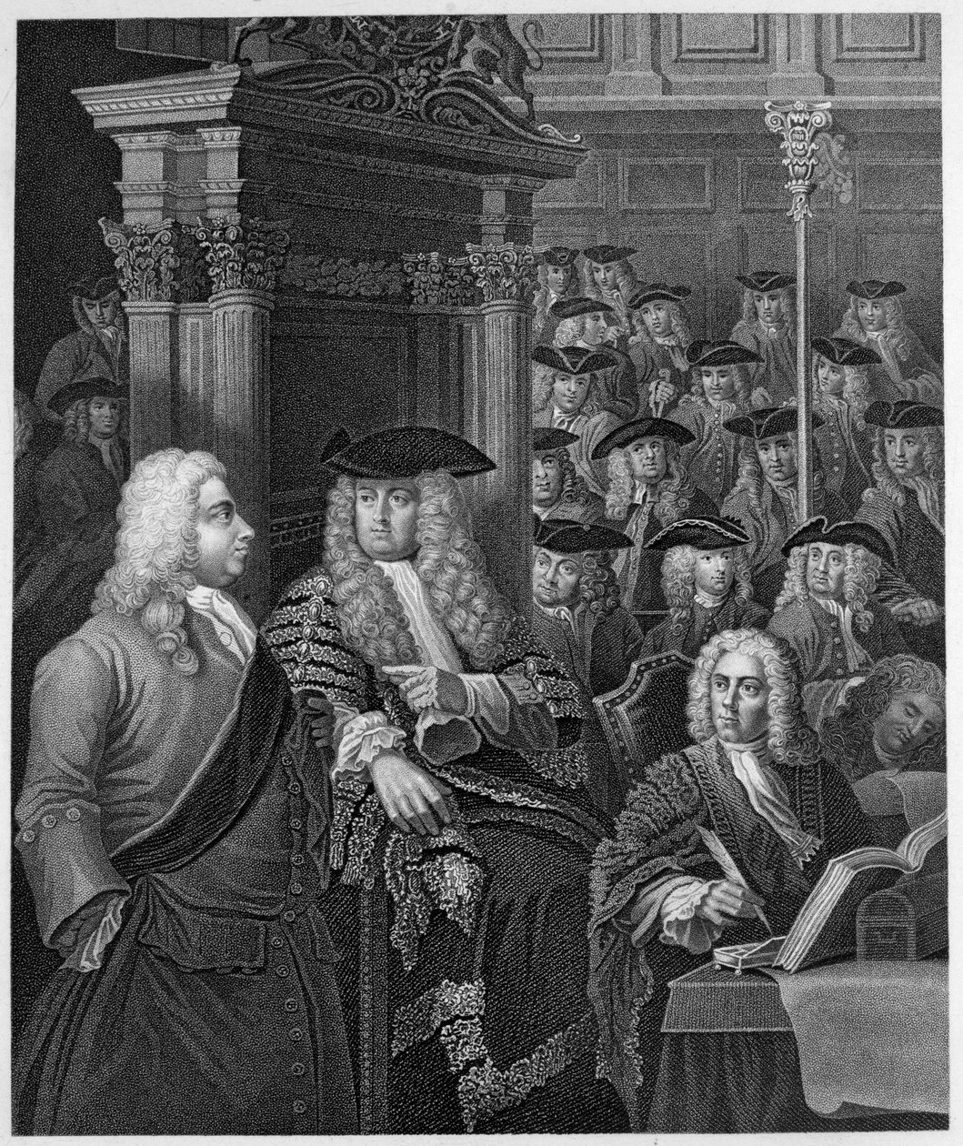 Dolní sněmovna od William Hogarth