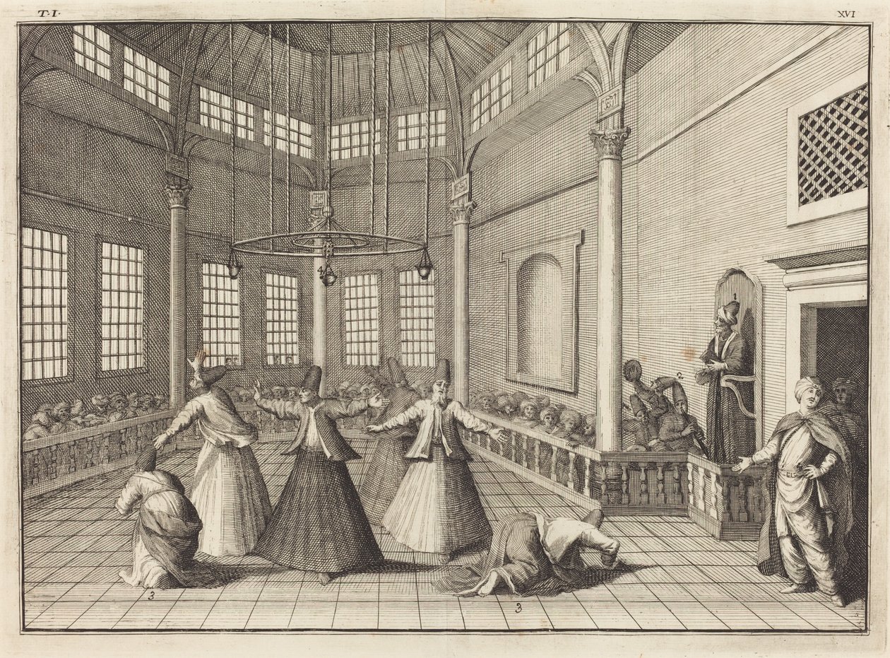 Vnitřek mešity od William Hogarth