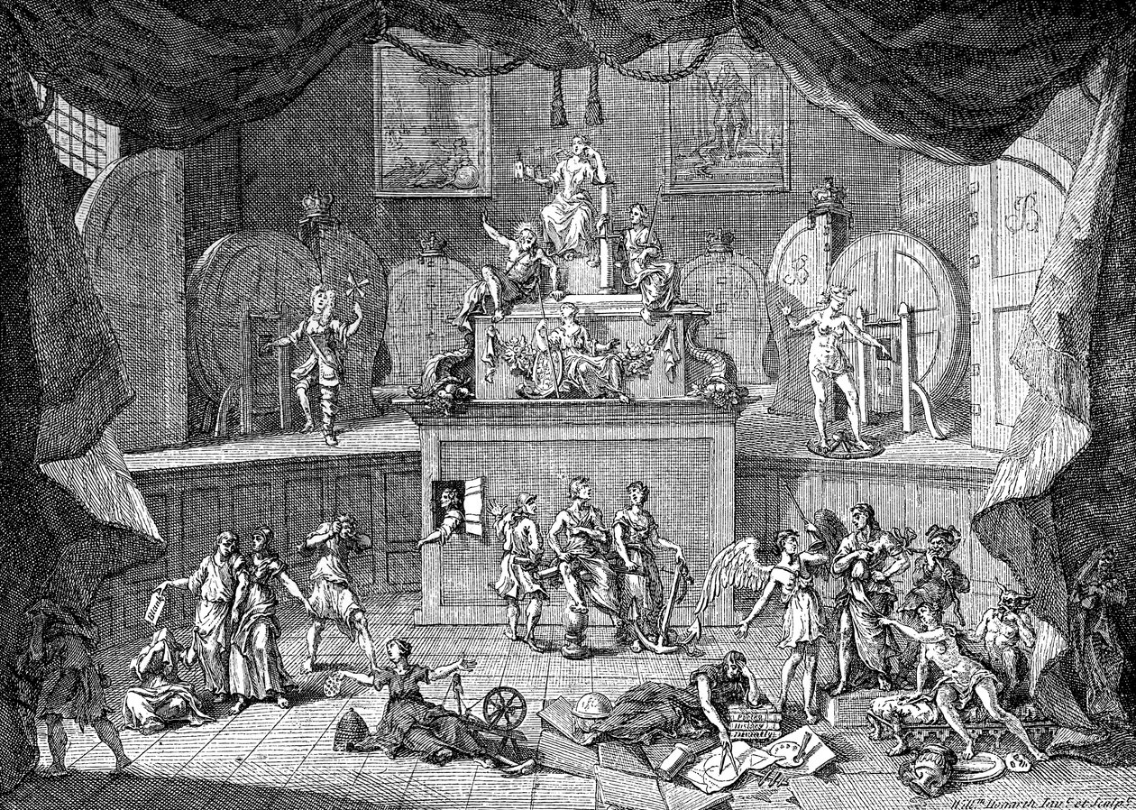 Loterie, 1721. od William Hogarth