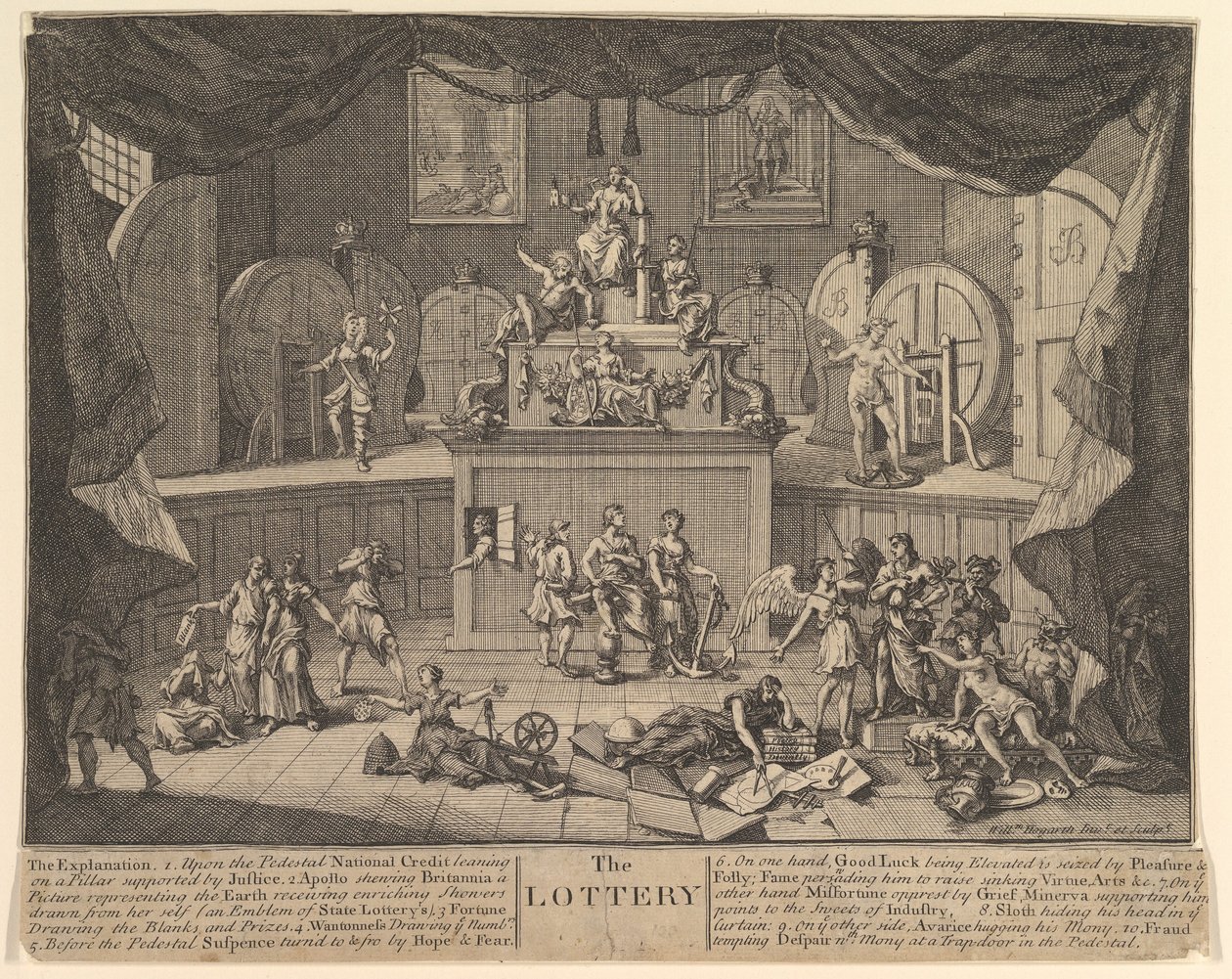 Loterie, po roce 1724. od William Hogarth