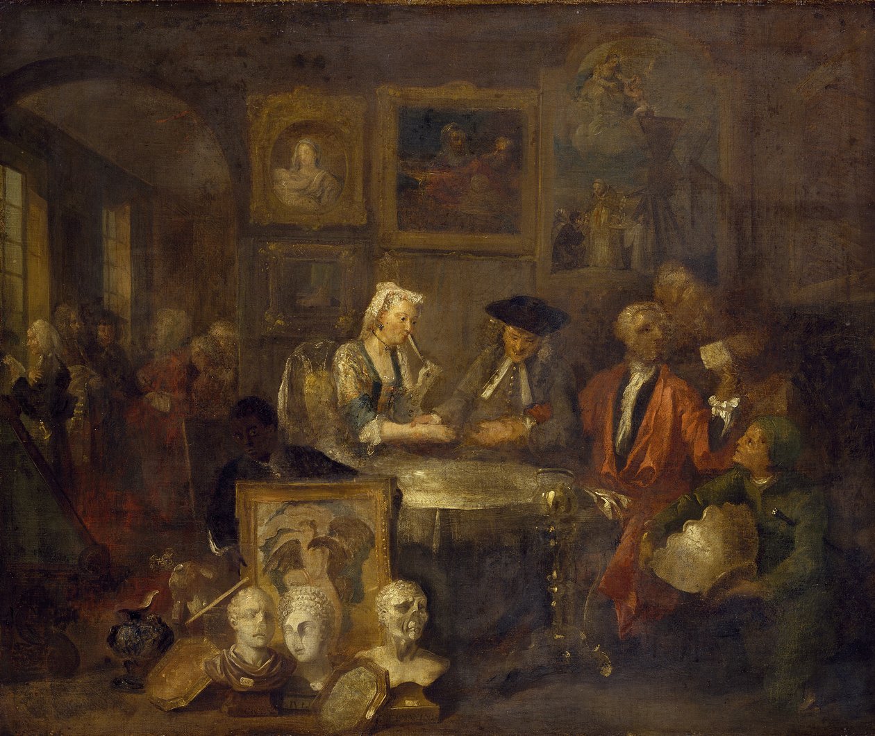 Manželská smlouva, 1743 od William Hogarth