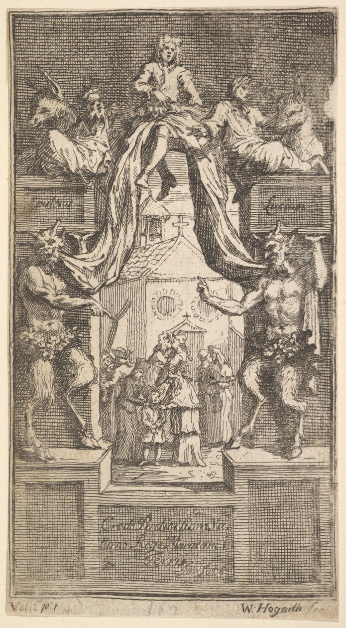 The New Metamorphosis: Frontispiece, Vol.1, 1724. od William Hogarth