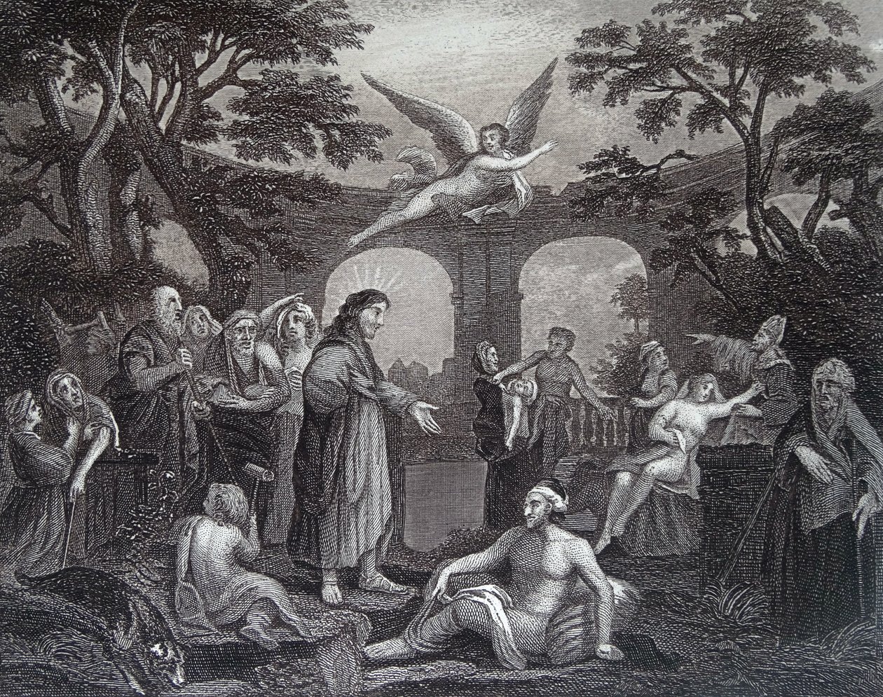 Bazén Bethesda od William Hogarth