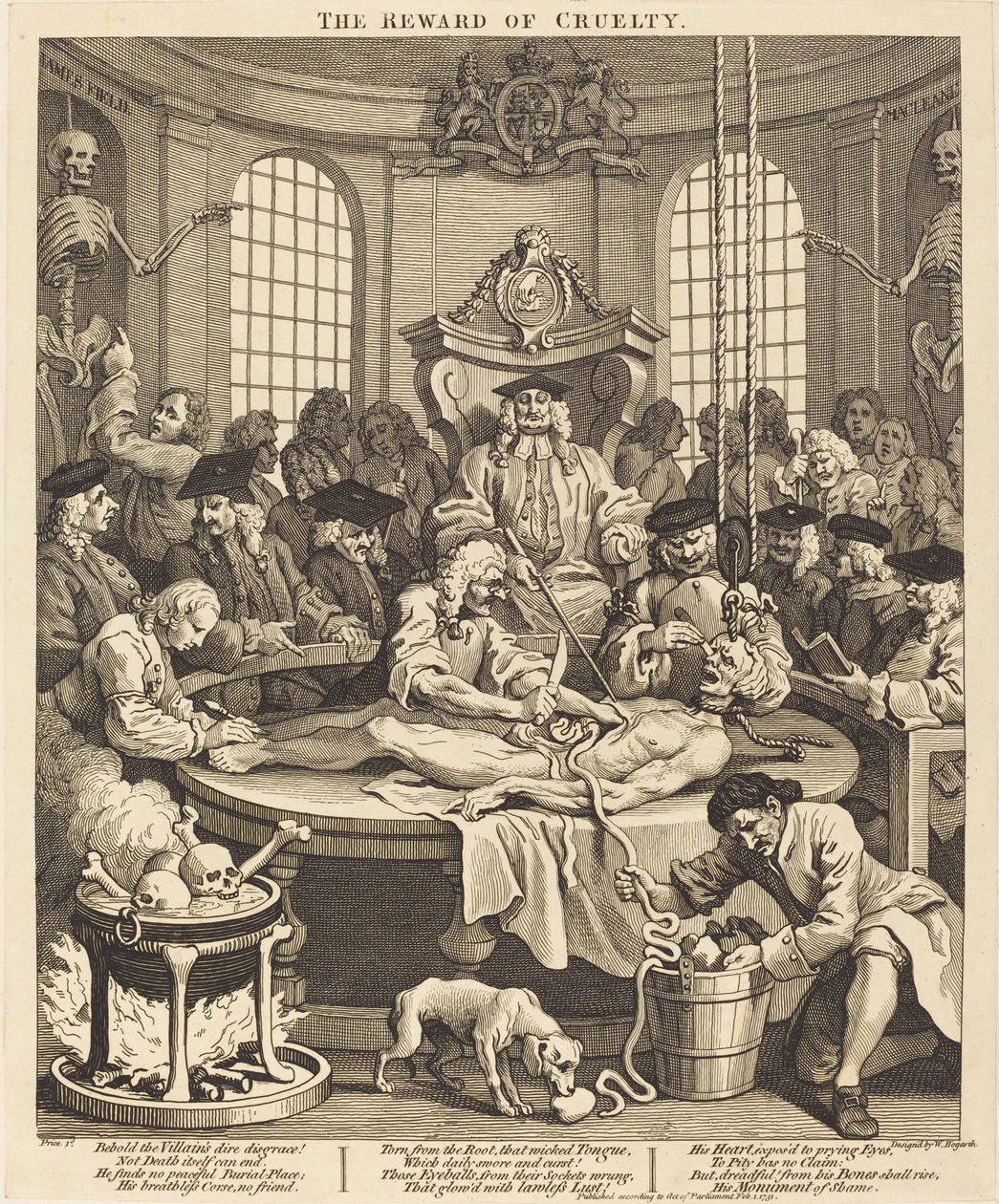 Odměna za krutost od William Hogarth