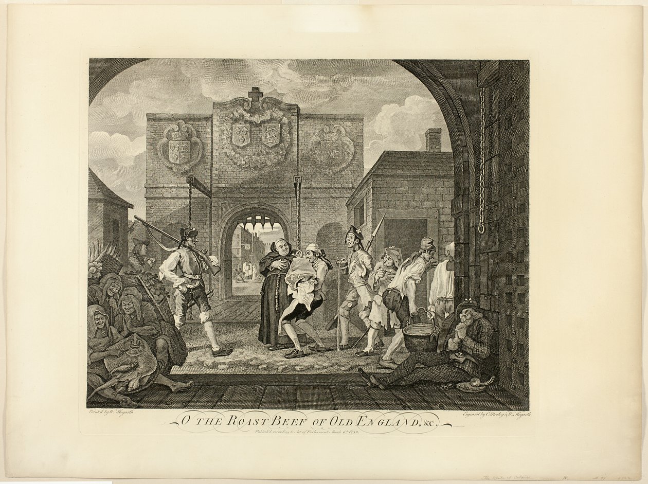 Pečené hovězí ze staré Anglie od William Hogarth