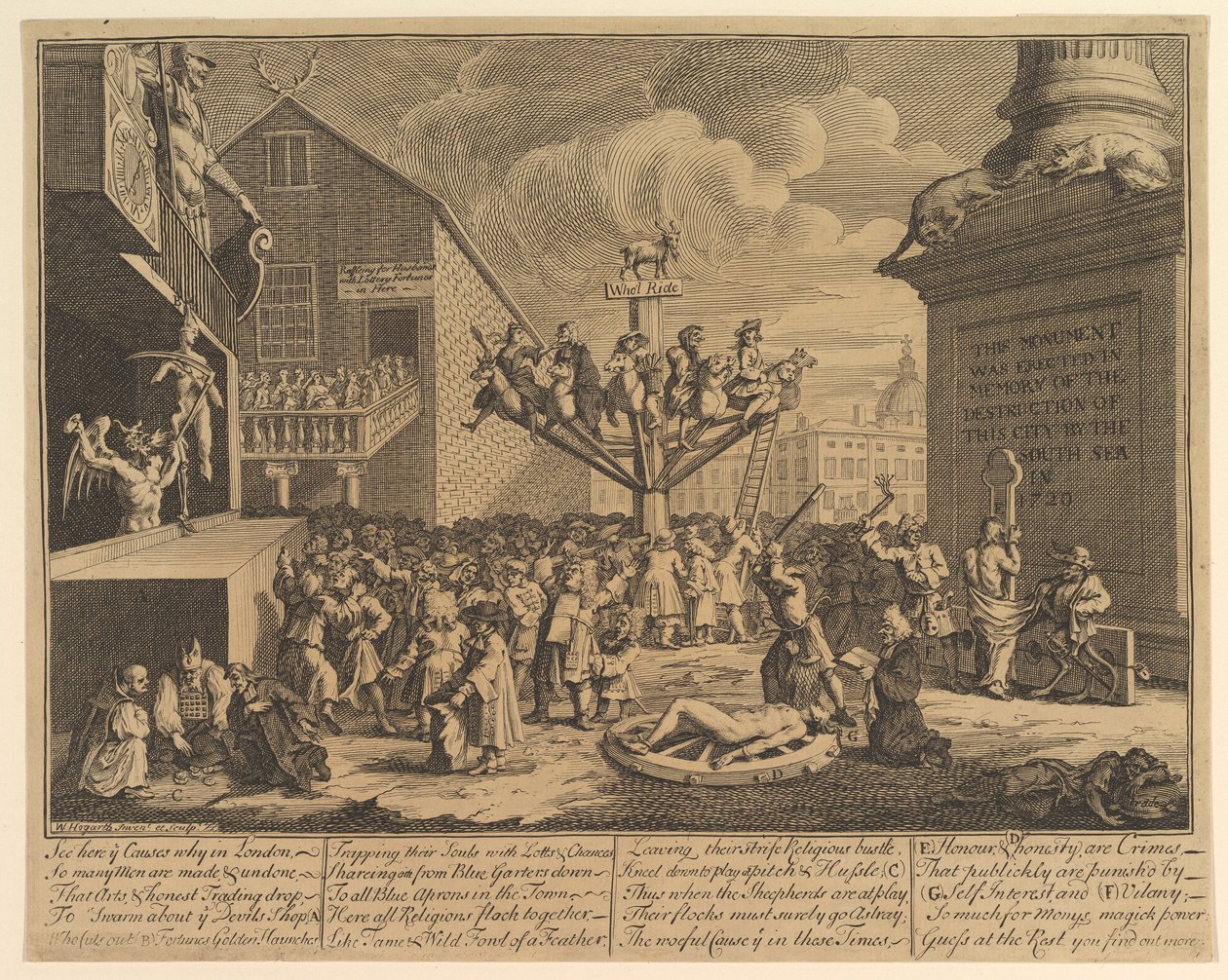 The South Sea Scheme, 1722. od William Hogarth