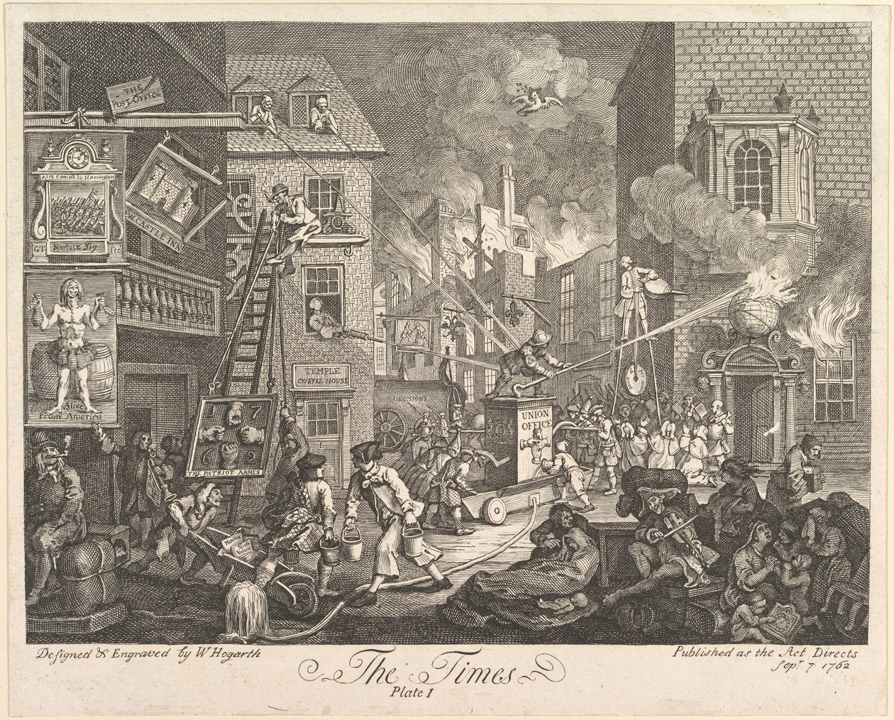 The Times, deska 1, 7. září 1762. od William Hogarth
