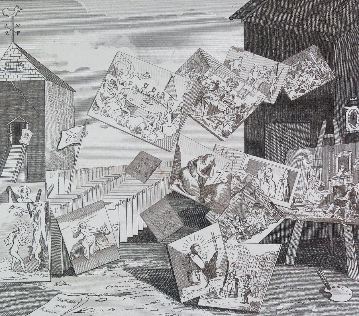Bitva obrázků od William Hogarth