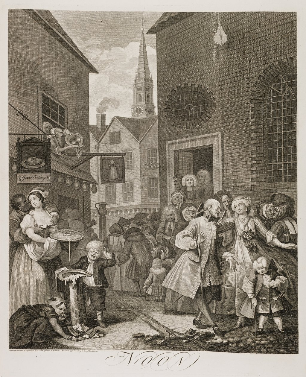cs: Čtyři denní doby: . od William Hogarth