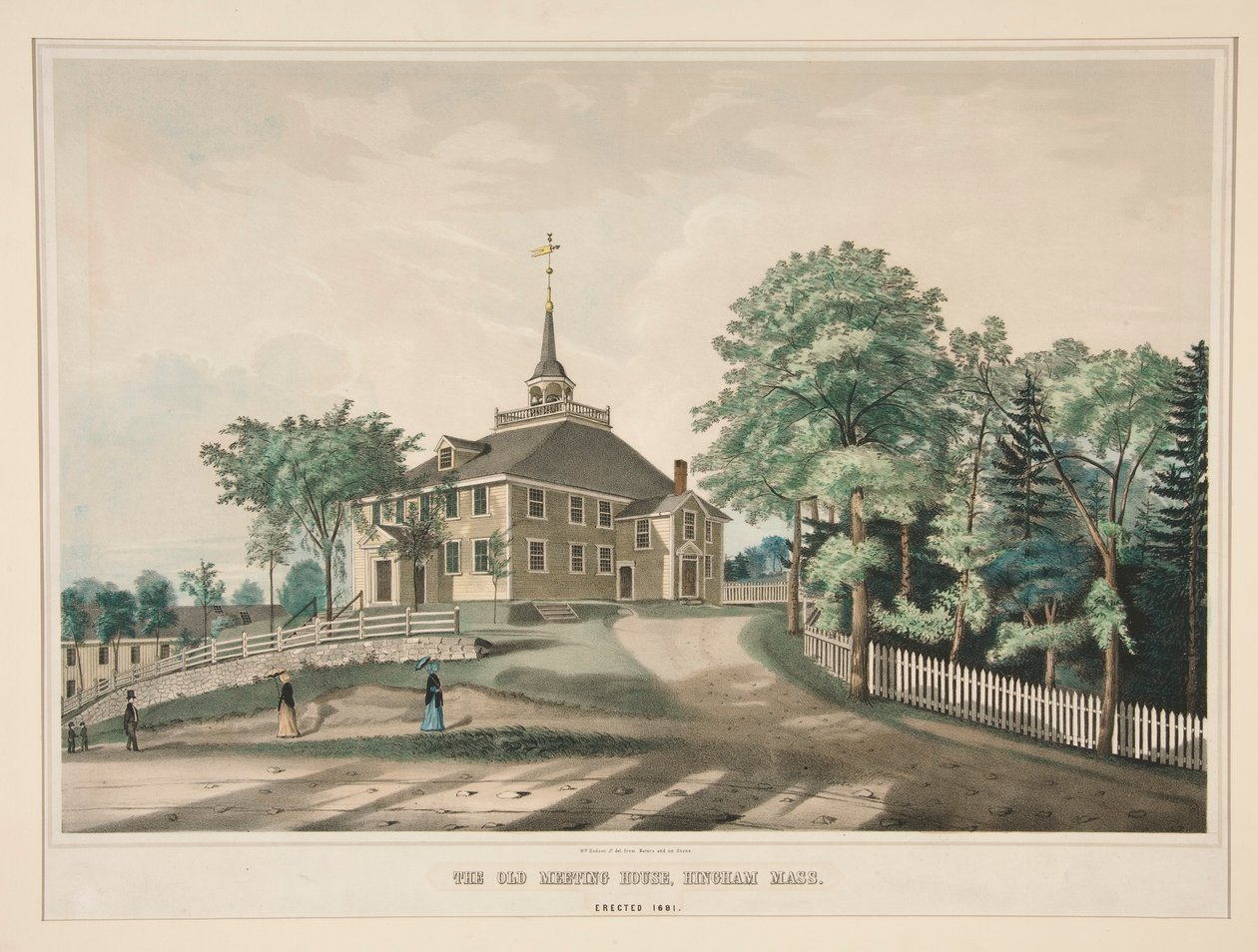 The Old Meeting House, Hingham, Mass. od William Hudson