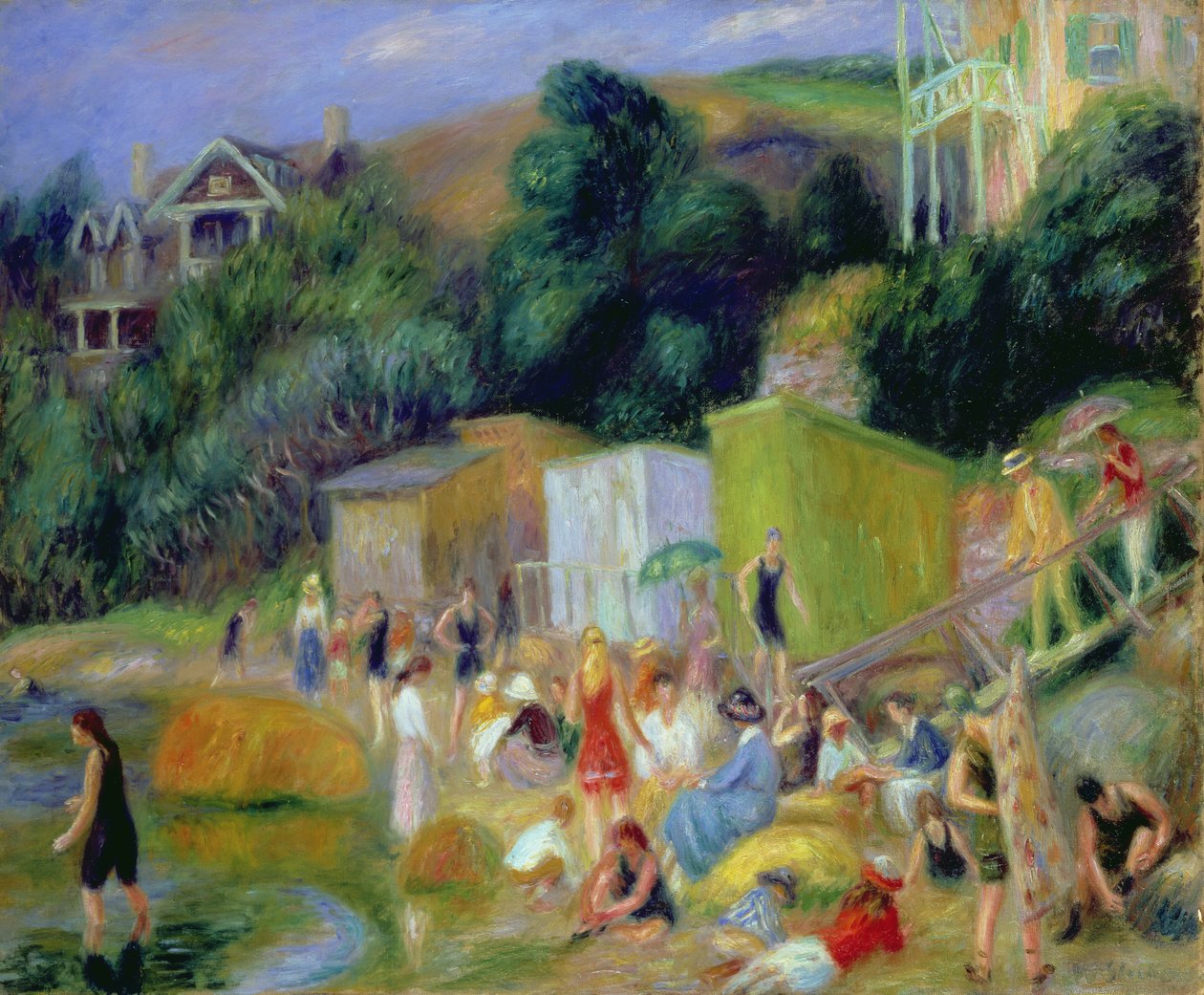Pláž v Annisquamu od William James Glackens